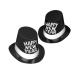 Beistle 88143???25?Top Hat and Tails черный and серебряный hi-hat,25 шляпа per package