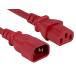  cable Leader 6?ft computer power supply extender iec320?C13?to iec320?C14, red 