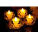 PK꡼󥯥ꥹ륭ɥۥwith Amber LEDɥ 4 holders with 4 candles CCH3Ax4