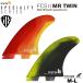 FCS2 �G�t�V�[�G�X�c�[�t�B��  ���������IFCS II MARK RICHARDS TWIN + STABILISER PC FINS  NEW SEASON COLOURS �}�[�N���`���[�Y 2+1�t�B��FCS2 3�{�Z�b�g