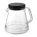 . industry TW-3727 coffee server black 750ml 5 cup minute is light crack difficult to lighter n resin made glass as with transparent 