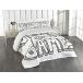 Lunarable Cartoon Coverlet, Doodle Style Video Games Typography Design a Controller Sketch Art, 3 Piece Decorative Quilted Bedspread Set with ¹͢