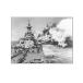 Amazing Black and White Poster of The Battleship USS Missouri of WWII Canvas Painting Wall Art Poster for Bedroom Living Room Decor 20x26inch(¹͢