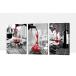 3 Piece Dining Room Wall Art - Kitchen Canvas Wall Art, Modern Red Wine Glass Prints Pictures For Dining Room Wall Decor, Framed Red Grape Win¹͢