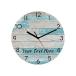 Coastal Beach Custom Wall Clock Easy to Read Personalized MDF Rustic Wall Clocks Battery Operated Clock Silent Non Ticking Novelty Wall Clock ¹͢