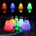 6 шт LED бадминтон 7 цвет светится светится Shuttle вечер тренировка Shuttle мяч гусь перо высота устойчивый -тактный отсутствует аннулирование диета движение семья веселье вечер . легктй для просмотра поле .