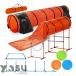  собака. Agility тренировка прибор комплект, собака Jump 2 шт, бег с препятствиями, шторы, стандарт тоннель . we b paul (pole), простой Carry с футляром. premium do