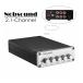 【新登場！】Nobsound HiFi 2.1チャンネル オーディオ パワーアンプ ステレオ アンプ 2×50W + 100W サブウーファー メール便発送不可