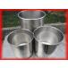  used good goods business use made of stainless steel circle pot kitchen pot cover none 3 piece set kitchen small articles store articles k0871