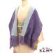  б/у шаль кимоно шаль японский костюм шаль утилизация женский шерсть фиолетовый тысяч птица .. длина 136cm ширина 39cm casual 