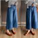 summer широкий Denim брюки женский лето 8 минут длина Denim брюки гаучо брюки Denim 8 минут длина брюки высокий талия шоу хлеб надеты ..ko-te sexy Denim ~XL