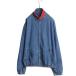 90s USA производства Polo Ralph Lauren Denim куртка от дождя жакет мужской L б/у одежда Old блузон джемпер полный Zip one отметка 