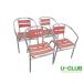 *BB0501| aluminium старт  King стул сад стул - стул 4 ножек комплект W550×D530×H740mm б/у для бизнеса магазинный 