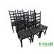 #JJ1701| стул 8 ножек комплект IKEA W435×D520×H1030mm б/у для бизнеса магазинный 