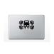 MacBook Air / Pro MacBook стикер наклейка Skull Cross Fit Skull