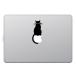 MacBook Air / Pro MacBook стикер наклейка кошка чёрный кошка кошка яблоко . ездить чёрный кошка 