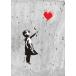 �J�C���h�X�g�A �X�e���V���V�[�g �X�e���V���A�[�g stencil art �Ԃ����D�Ɏ��L�΂����� �o���N�V�[ THE GIRL WITH RED BALLOON BANKSY M884 �֘A�摜1