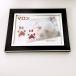  pet name inserting . size large pad foot-print photo frame simple wrapping attaching 