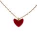 [ название восток ] Ahkah ti Ran Heart красный колье Au750 K18YG желтое золото AB1647010100