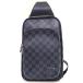 [.] Louis Vuitton ave новый * sling сумка N45302 Damier *gla Fit BK SV металлические принадлежности сумка на плечо мужской 