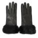 [ Tempaku ] Prada перчатки перчатка черный чёрный овчина шелк норка мех мелкие вещи прочее 