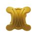 [ Tempaku ] Celine шарф кольцо Macadam Logo Trio mf Vintage шарф . Gold металлизированный мода коробка 