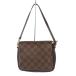 [ Tempaku ] Louis Vuitton tu разрозненный макияж Mini небольшая сумочка N51982 Damier Gold металлические принадлежности плечо сумка женщина 