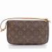 [ Tempaku ] Louis Vuitton monogram pochette * accessory sowa-ruM51980 pouch Mini bag Brown 