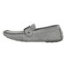 [ Tempaku ] Louis Vuitton обувь для вождения Loafer gray silver металлические принадлежности замша размер 7.5 26.5cm соответствует LV металлические принадлежности 