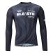 PEARLIZUMI( жемчуг izmi) 623-BL длинный рукав Basic джерси 11. черный мрамор Basic Fit 2026 год весна лето модель 