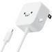  Elecom MPA-ACC20WF смартфон зарядное устройство AC зарядное устройство модель C USB-C кабель в одном корпусе 1.5m белый лицо кабель зажим 