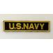 [ бесплатная доставка ] милитари нашивка U.S.NAVY темно-синий America военно-морской флот Tab ( маленький ) вышивка нашивка | черный × желтый 