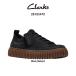 CLARKS( Clarks ) мужской to- Hill гонки спортивные туфли гонки выше обувь толщина низ ребра подошва черный n задний кожа TORHILL LACE 26183470