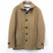 GREEN LABEL RELAXING UNITED ARROWS тонкий. с хлопком раунд цвет пальто кнопка останавливать длинный рукав шерсть и т.п. S бежевый оттенок коричневого мужской 