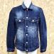  Nano Universe nano*universe Denim jacket Work jacket USED processing button stop plain long sleeve cotton 100% M blue blue lady's 