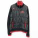 FILA GOLF filler Golf L женский с хлопком вязаный рукав Layered способ жакет точка рисунок Heart вышивка длинный рукав черный × красный чёрный 