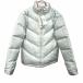 [ новый товар / перевод есть ]UNIQLO воздушный Tec down двусторонний жакет поли 100%( down 90%+ перо 10%) M зеленый зеленый × серый женский 