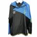  Umbro UMBRO тонкий очень незначительный тянуть over Parker жакет проверка la gran длинный рукав поли 100% S синий blue × чёрный × зеленый мужской 