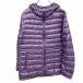  Uniqlo Ultra свет down Parker Ultra свет пуховик длинный рукав нейлон 100%( down 90%+ перо 10%) L фиолетовый женский 