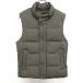 UNIQLO Uniqlo XS мужской с хлопком pateto жакет лучший безрукавка одноцветный точка кнопка × Zip останавливать с высоким воротником хлопок × нейлон зеленый серия 