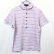  Michel Klein Homme MK MICHEL KLEIN HOMME рубашка-поло cut and sewn футболка ткань окантовка Layered способ короткий рукав 46 лиловый фиолетовый мужской мужчина 
