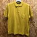 AMERICAN RAG CIE American Rag Cie размер 2 мужской тонкий рубашка-поло олень. .... кнопка Mini карман короткий рукав хлопок 100% горчично-желтый 