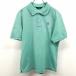 Munsingwear Munsingwear одежда L мужской Golf рубашка-поло cut and sewn олень. . пингвин вышивка короткий рукав сделано в Японии хлопок × поли изумруд зеленый зеленый 