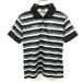  Paradiso Golf Paradiso GOLF рубашка-поло cut and sewn окантовка .. стразы короткий рукав поли 100% M черный × серый женский 