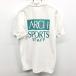  рубашка-поло ARCH SPORTS STAFF cut and sewn олень. . двусторонний принт короткий рукав полиэстер × хлопок M белый × зеленый × розовый белый мужской мужчина 
