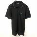  Billabong BILLABONG рубашка-поло cut and sewn олень. . Logo вышивка короткий рукав карман нет хлопок 100% S черный × голубой чёрный мужской ( женский?)