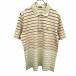  Lacoste LACOSTE рубашка-поло окантовка олень. . короткий рукав сделано в Японии wani хлопок 100% 4 зеленый бежевый × красный × розовый × белый мужской 