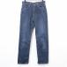 WRANGLER Wrangler 30 (76cm) мужской мужчина Denim брюки джинсы ji- хлеб низ распорка одноцветный Zip fly хлопок 100% синий blue 