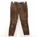 Lowrys Farm LOWRYS FARM вельвет брюки конический одноцветный Zip fly длинный хлопок × поли S Brown чай цвет женский женщина 