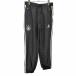 adidas Германия футбол полосный . брюки сетка подкладка кромка Zip талия . резина . шнур поли 100% M черный чёрный × белый серебряный женский 
